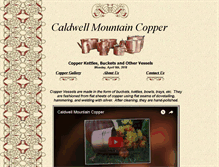 Tablet Screenshot of caldwellmtncopper.com